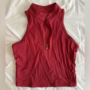 Alphalete: Pulse Zip Tank - Tartan Red